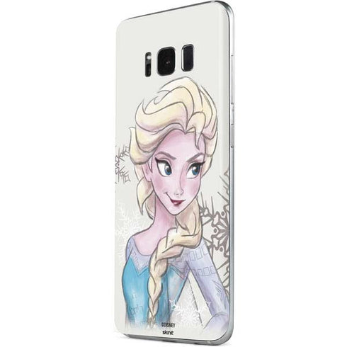 Disney Frozen Elsa Snowflakes Art Galaxy S8 Plus Skin